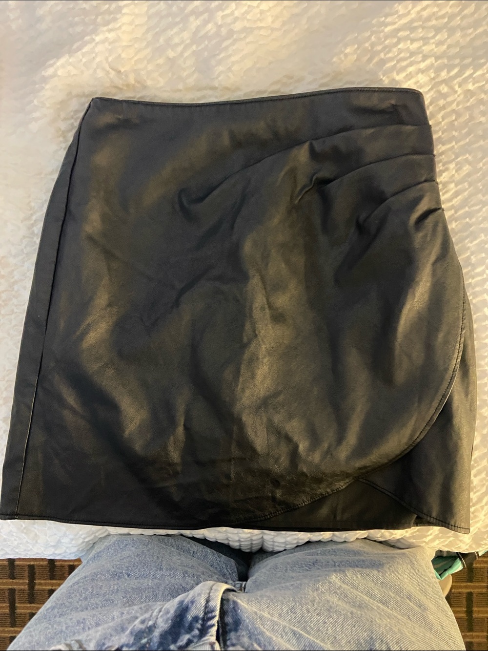 abercrombie pleather skirt